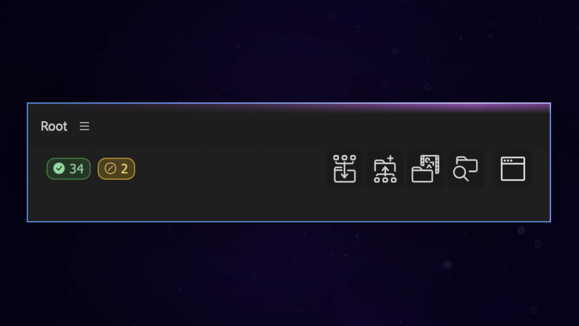 Root — After Effects panel UI